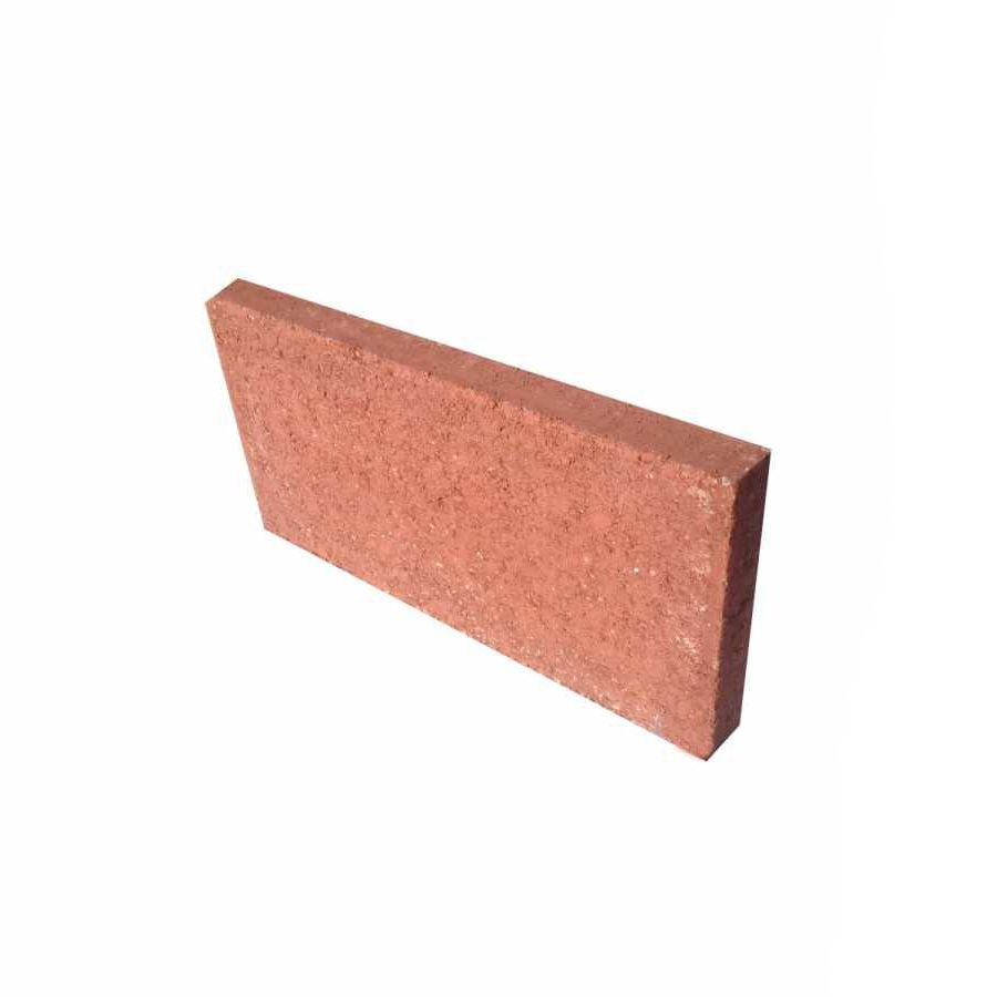 EF Building Materials - Red Rectangular Concrete Stepping Stone